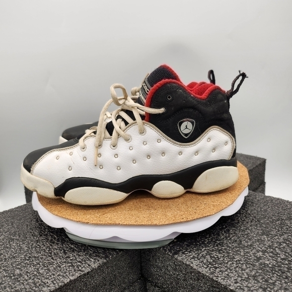JORDAN JUMPMAN TEAM II BG SIZE 6.5 YOUTH 8 WOMEN SHOES 820273 101 - Picture 1 of 13